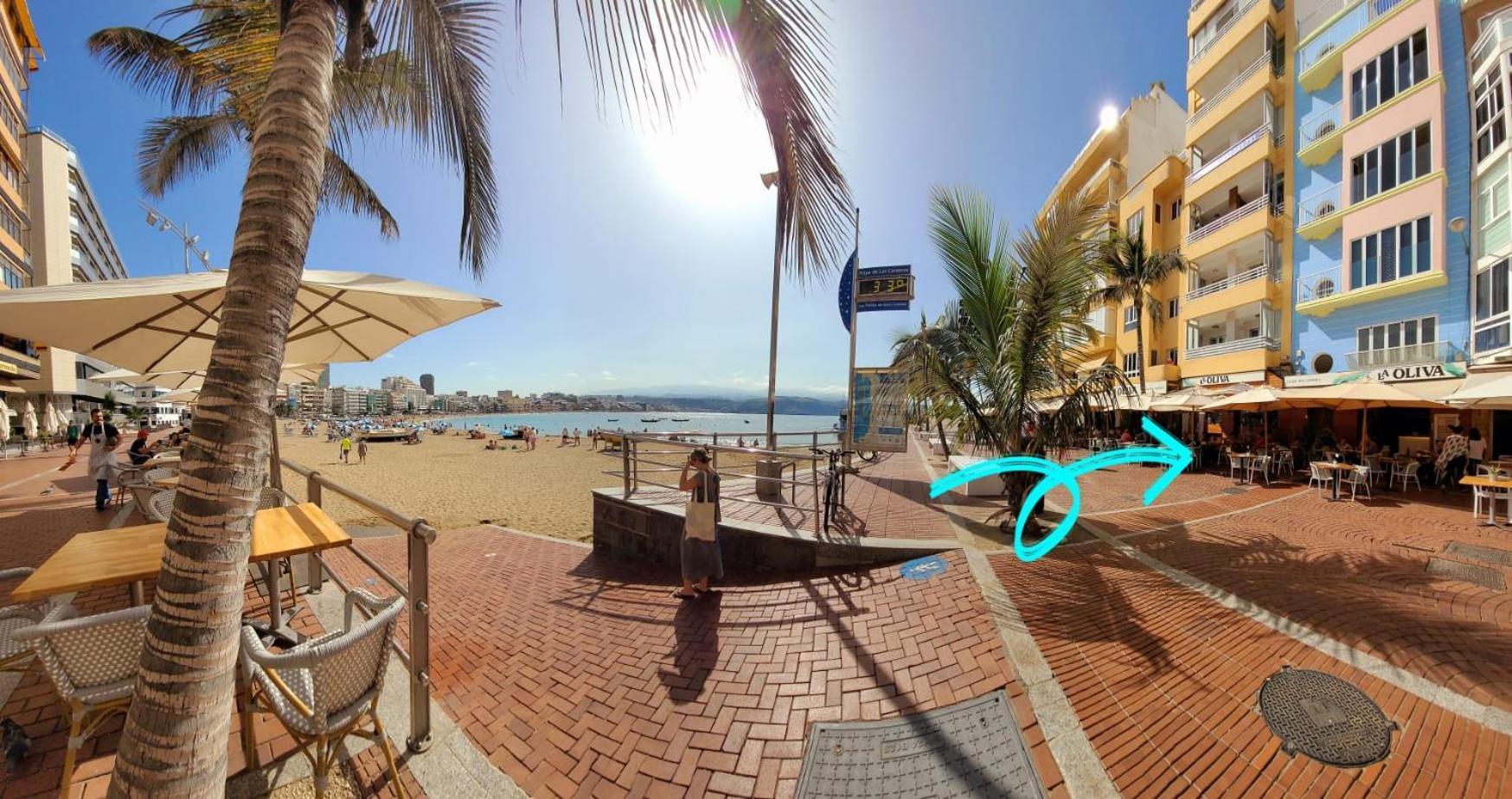 Casita Canaria Playa Beachfront Access & Lateral Ocean View With Terrace Las Palmas Exterior photo